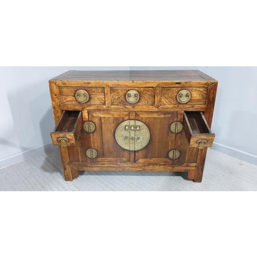 Wood 19th Century Chinese Elm Sideboard For Sale - Image 7 of 9