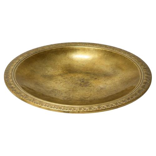 Gold Vintage Danish Art Deco Polished Bronze Dish by Just Andersen, 1930s For Sale - Image 8 of 8