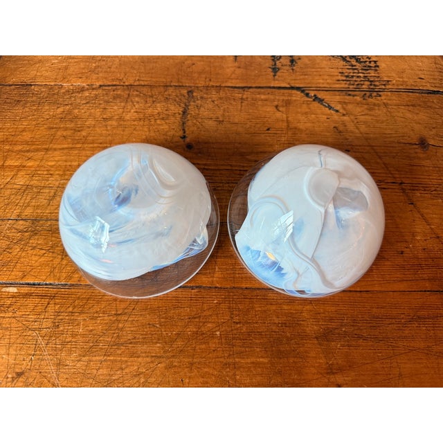 Kosta Boda Late 20th Century Kosta Boda "Atoll" Votive Candle Holders- a Pair For Sale - Image 4 of 6