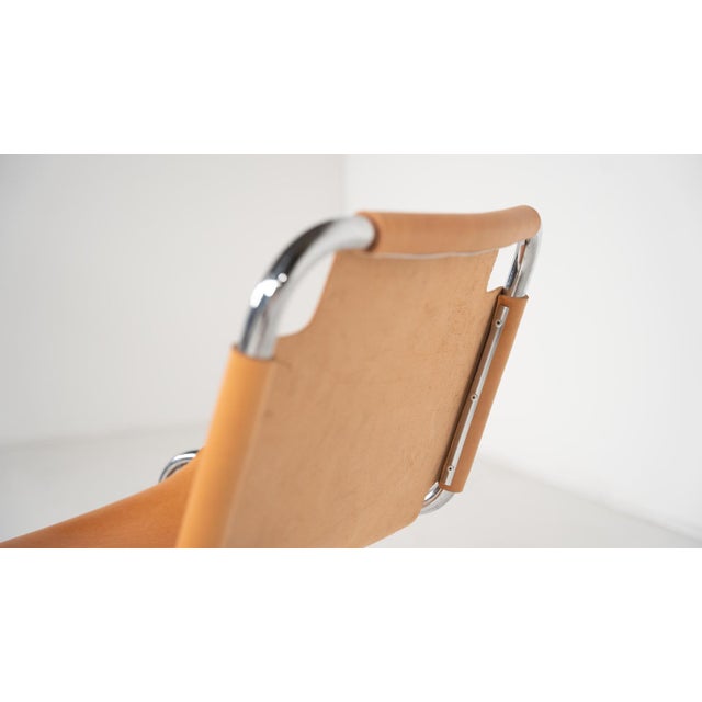 Animal Skin Mid-Century Modern Armchairs in Chrome and Leather, Italy, 1970s, Set of 6 For Sale - Image 7 of 18