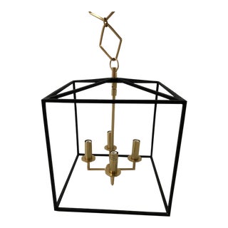 Modern Brass + Gold Pendant by Becki Owens for Hudson Valley Lighting For Sale