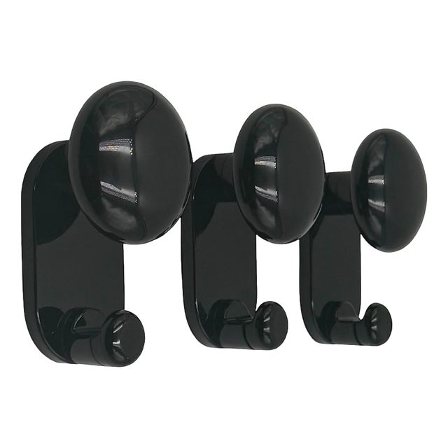 Vintage Model 302 303 Wall Hooks by C. Bartoli for Con and Con, 1970s, Set of 3 For Sale