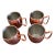 Hammered Copper Moscow Mule Mugs With Stainless Steel Lining, Set of 4 For Sale