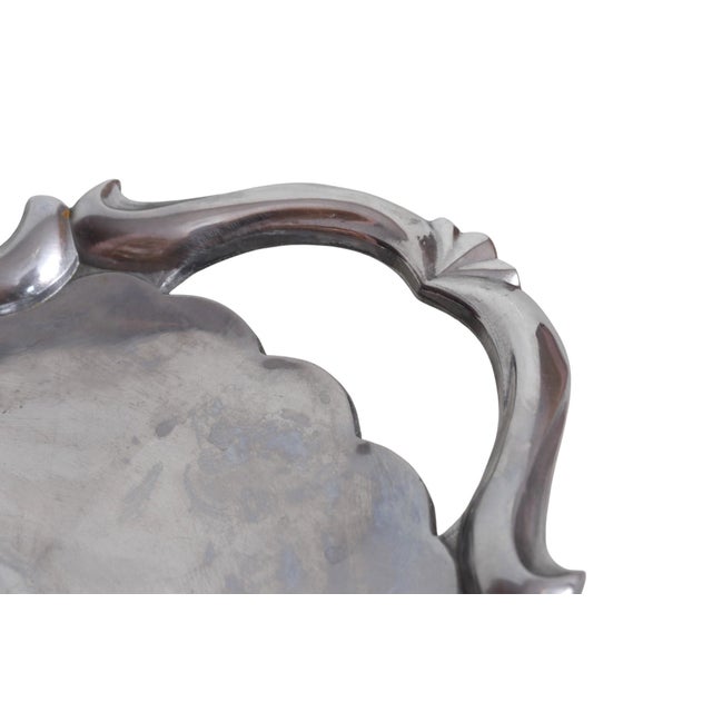 Late 20th Century Late 20th Century Lenox Pewter Turkey Serving Platter For Sale - Image 5 of 8