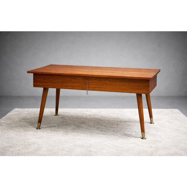 1967 Important modernist Pfeiffer Sollingen cutlery set—Model 529—in its original teak cabinet, 130 stainless steel...