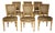 Set of 6 Louis XVI Style Painted Dining Chairs For Sale