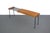Atomic Mid Century Modern Coffee Table Bench in Butcher Block and Metal For Sale In Orlando - Image 6 of 6