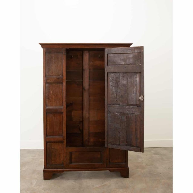 English 18th Century Oak Armoire Cabinet For Sale - Image 12 of 12