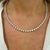 Platinum Platinum & 14k White Gold 11.27ctw Lab Grown Diamond Link Tennis Necklace For Sale - Image 8 of 8