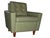Green Mid-Century Leather Lounge Chair, 1950s For Sale - Image 8 of 8
