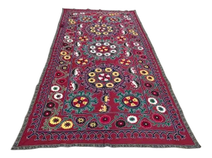 Dark Pink Vintage Suzani