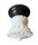 This is a charming early 1900’s art glass ceiling light fixture. Cast glass in a matte finish with great detail similar to...