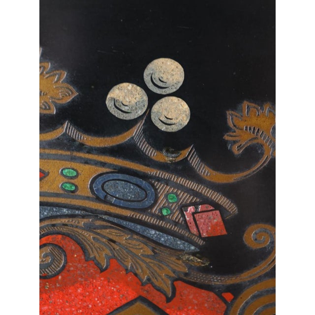 Large 19th Century Florentine Heraldic Pietra Dura Plaque, Allegory of Peace in Marble, 1890s For Sale - Image 9 of 14