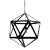 Industrial Prototype Icosahedron Pendant Light For Sale