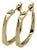 Vintage 18k Gold Frank Gehry Torque Hoop Earrings for Tiffany & Co, Pair For Sale