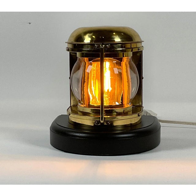 Traditional Solid Brass Masthead Yacht Lantern For Sale - Image 3 of 10
