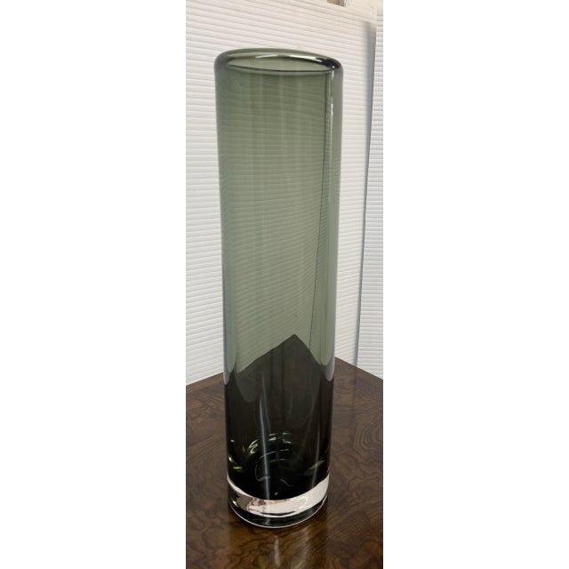 Debra Moore Ombre Smoked Glass Vase, Signed For Sale In San Francisco - Image 6 of 12