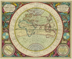 Antique Map of the Eastern Hemisphere by Valk & Chenk, 1708