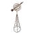 Vintage English Country Classical Wrought Iron Garden Armillary Sundial on Stand For Sale