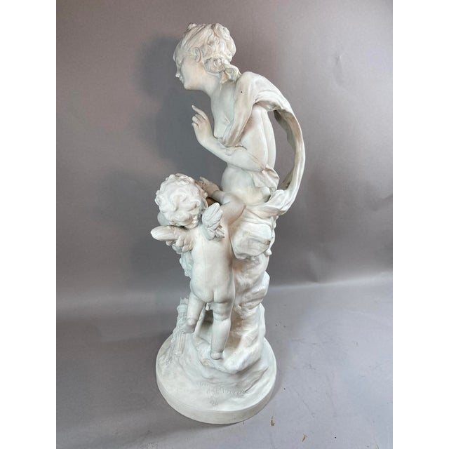 White 19th C Sevres Aug. Moreau White Biscuit Porcelain Sculpture - 1 Piece For Sale - Image 8 of 18