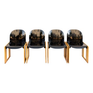Dialogo Chairs by Afra & Tobia Scarpa for B&B Italia, 1970, Set of 4 For Sale