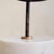 Brass Italian Round Brass Vanity Mirror with Marble Base, 1950s For Sale - Image 8 of 9