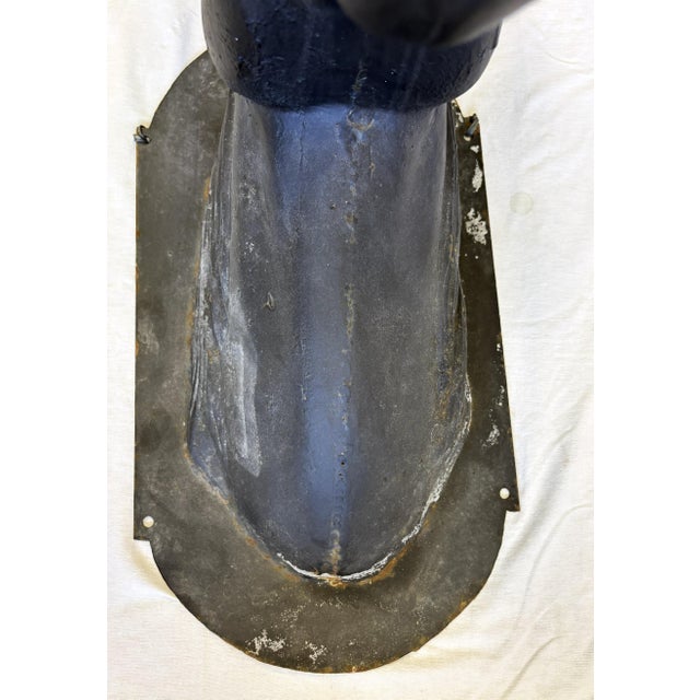 Antique French Life Size Heavy Cast Iron Horse Head Wall Mount Plaque Indoor/ Outdoor For Sale - Image 9 of 18