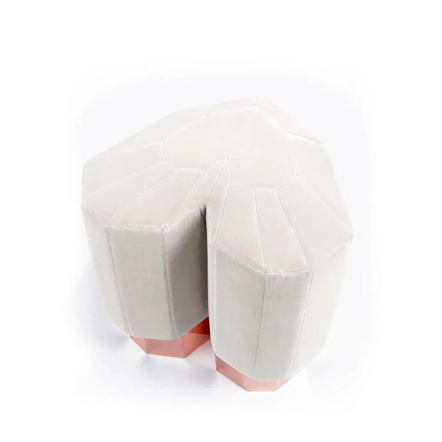 Copper Mustard Queen Heart Stool by Royal Stranger For Sale - Image 8 of 9