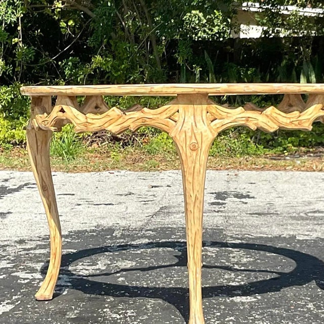 Mid 20th Century Vintage Regency Faux Bois Dining Table For Sale - Image 13 of 13