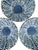 Japanese Hand Painted Blue & White Porcelain Soup Bowls With Botanical Leaf Pattern - Set of 6 For Sale - Image 4 of 10