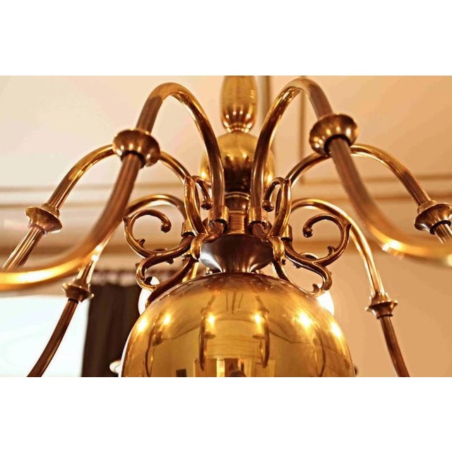 Gold Flemish 8-Armed Chandelier For Sale - Image 8 of 8