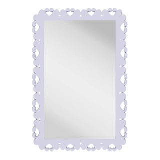 Fleur Home Garden District Satsuma Rectangle Mirror in Spring Iris, 30x40 For Sale