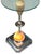 1930s Light Up Chrome Airplane Streamline Art Deco Drink Side Glass Top Table W/ Art Glass Base For Sale - Image 9 of 9