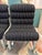 Set of Four 1970's Pace Collection Mariani Lugano Cantilever Dining Chairs in Black/White Stripe For Sale In New York - Image 6 of 12