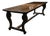 Antique French Monastery Dining Table in Nutwood, 19th Century For Sale