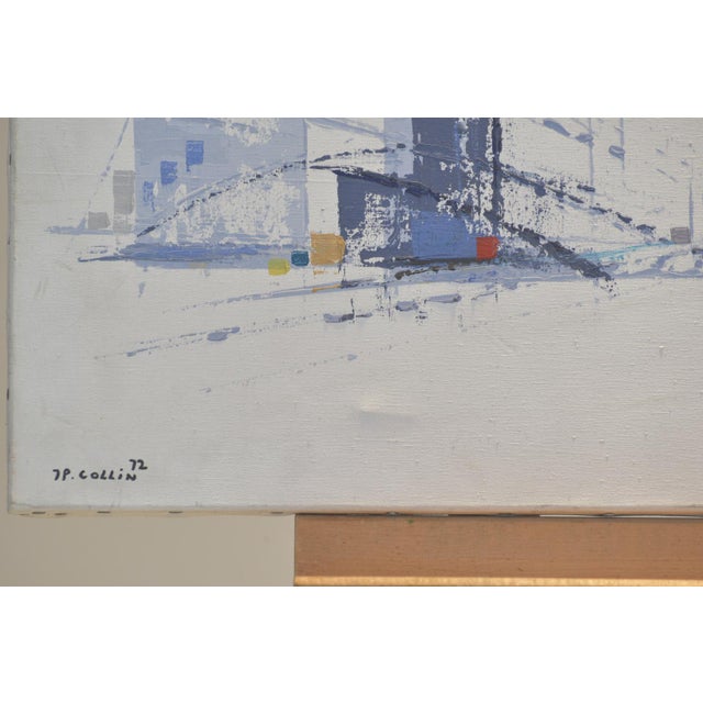 Abstract City Scene, Signed J.P. Collin '72 For Sale - Image 6 of 8