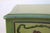 French Provincial 1950s French Provincial Hand-Painted Green Tall Chest of Drawers For Sale - Image 3 of 18