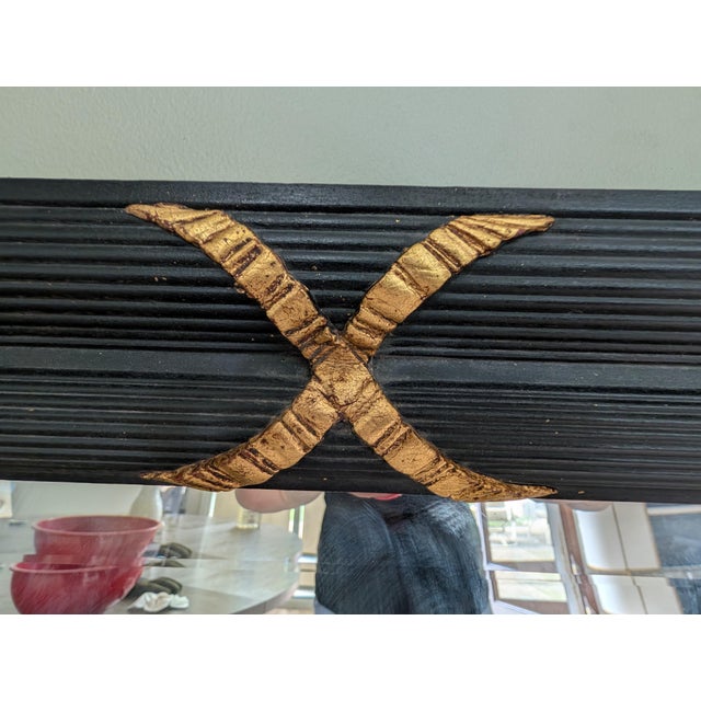 John Richard Designer Wall Mirror | Black & Gold | JRM-208 | 1998 For Sale In Cleveland - Image 6 of 7