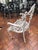 Metal Set of 4 Vintage Hollywood Regency Molla Cast Aluminum Arm Chair For Sale - Image 7 of 12
