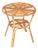 Mid-Century Italian Organic Round Coffee Table in Rattan and Wicker, 1960s For Sale
