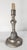 19th Century 19th Century French Pewter Candlestick in Louis XVI or XV Regency Style For Sale - Image 5 of 12