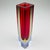 Sommerso Red Murano Glass Vase, 1970s For Sale - Image 11 of 17