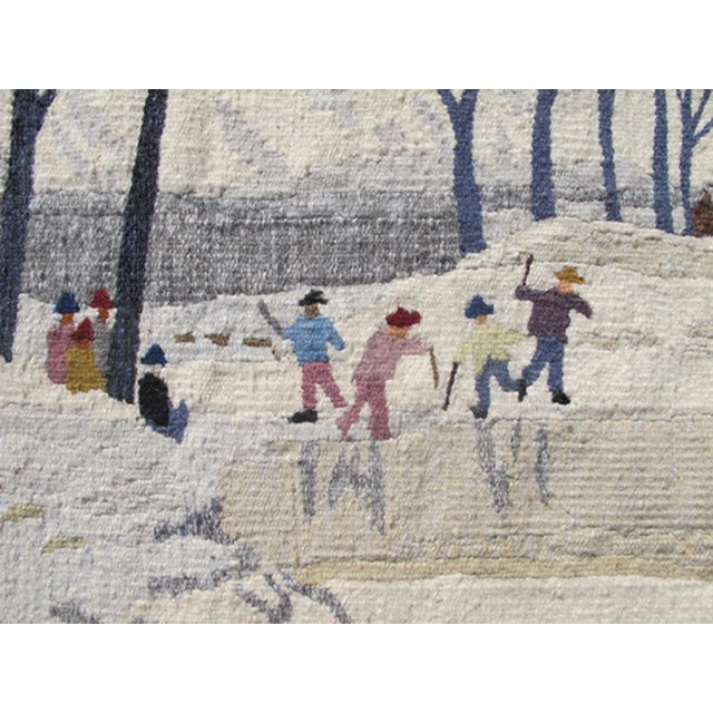 American American Made Flat-Weave Rug 2'8"x3'10" For Sale - Image 3 of 5
