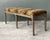 Wood Vintage Tufted Leopard Bench For Sale - Image 7 of 12