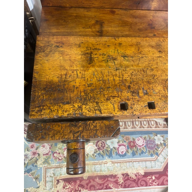 Solid Maple Workbench, G. Christiansen, Chicago For Sale - Image 13 of 14