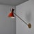 1960s Large Red and Grey Diabolo Articulating Wall Lamp Attributed to Pierre Guariche For Sale - Image 9 of 18