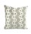 Silver Chenille Rings Pattern Pillow Cover - 20" X 20" For Sale