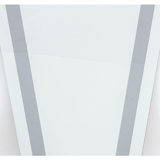 Art Deco Skyscraper Style Fan Form Beveled Glass Mirror For Sale - Image 3 of 5