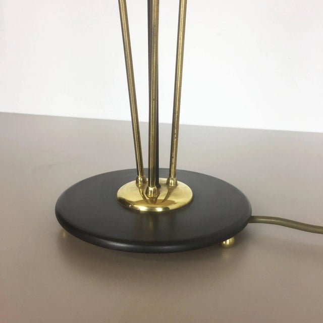 Modern Large Italian Modernist Table Light with Metal Base, 1960s For Sale - Image 3 of 10