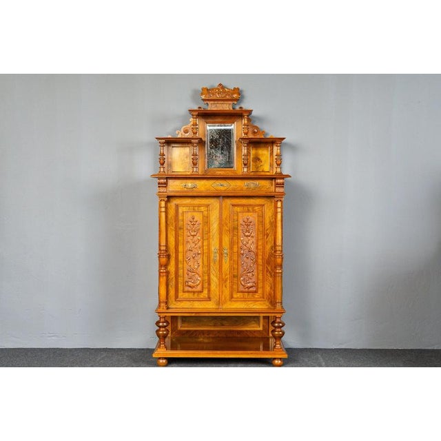 19th Century Wilhelminian Vertiko Cabinet For Sale - Image 4 of 18